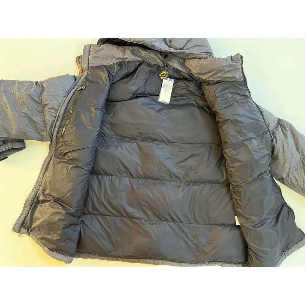 Polo Ralph Lauren Gray Heather Water Repellent Down Jacket Size 2XL/TTG $298